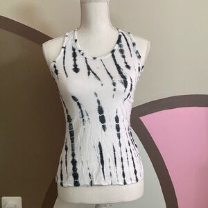 Black and White Sleeveless Tank Top